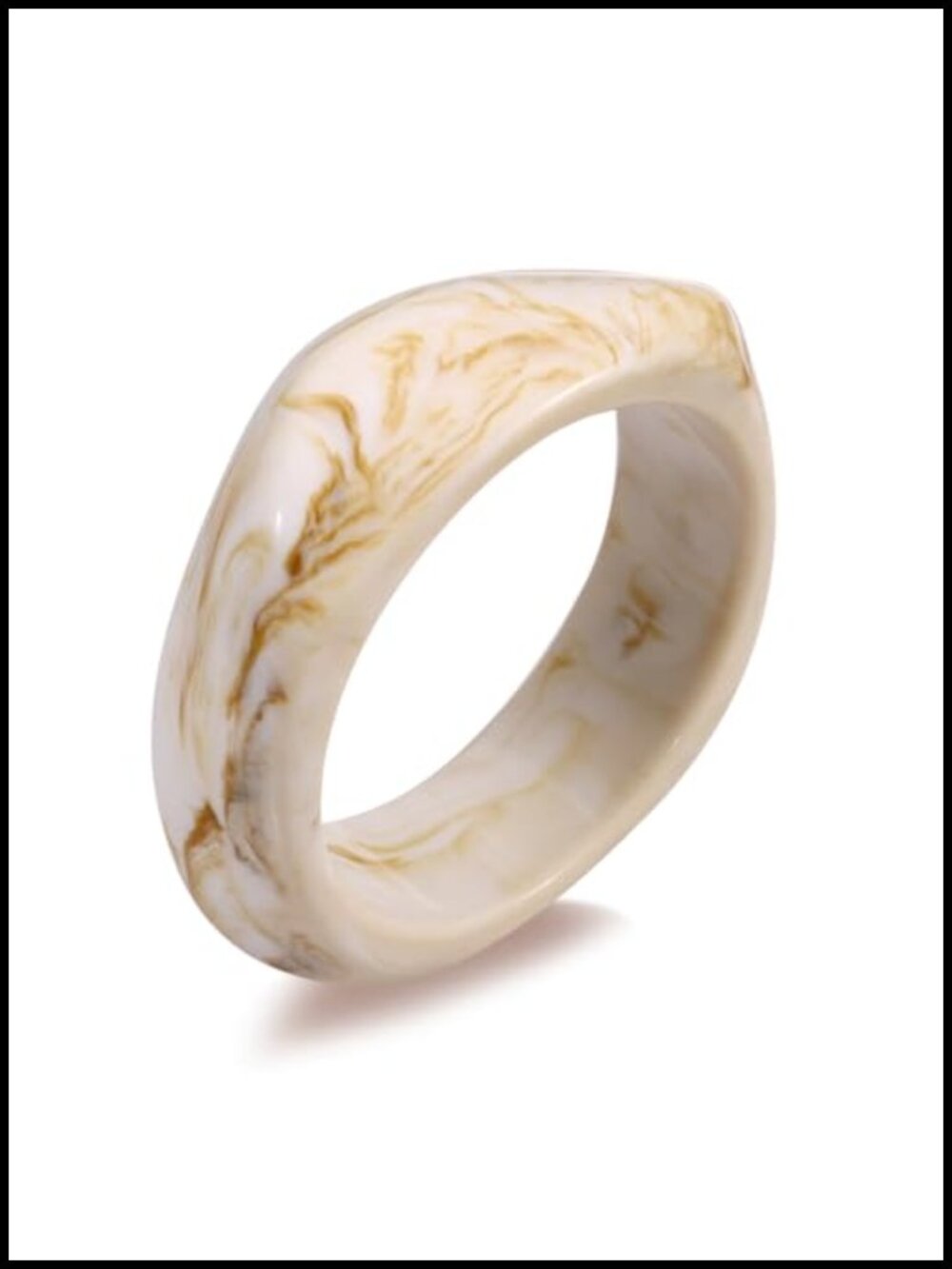 Acrylic Chunky Bangle Bracelet Women Irregular Resin Geometric Halloween